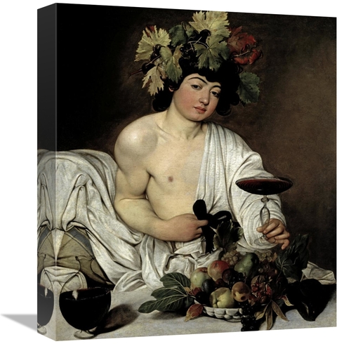 Global Gallery GCS-281822-16-142 16 in. Bacchus Art Print - Caravaggio