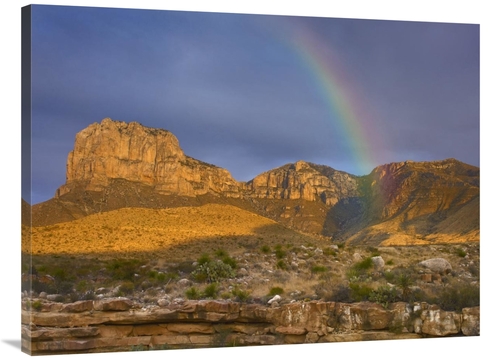 30 x 40 in. Rainbow Near El Capitan, Guadalupe Mountains National 