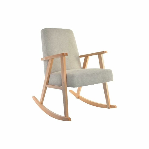 Rocking Chair DKD Home Decor Beige Natural Wood Beech Plastic MDF Wood