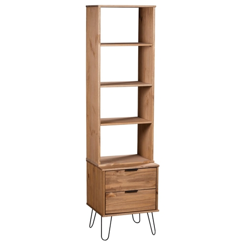 Book Cabinet "New York Range" Light Wood Solid Pine Wood