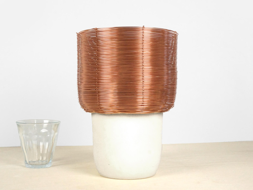 Copper Side Lamp