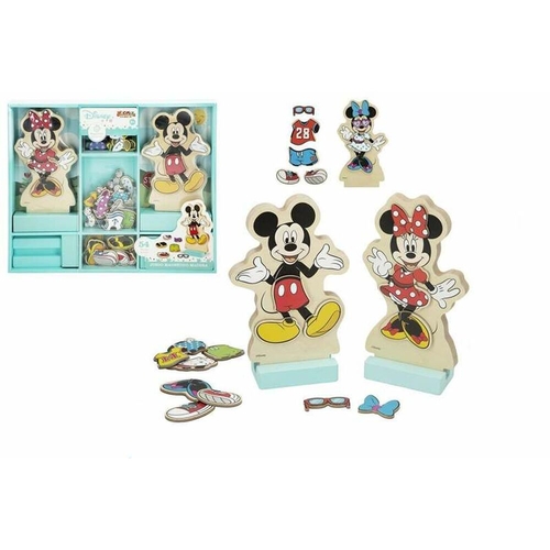 Educational Game Disney Magnetic Cothes 54 Pieces 34 x 28 cm Wood