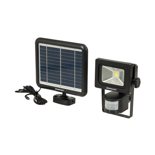 Silverline COB LED Solar-Powered PIR Floodlight