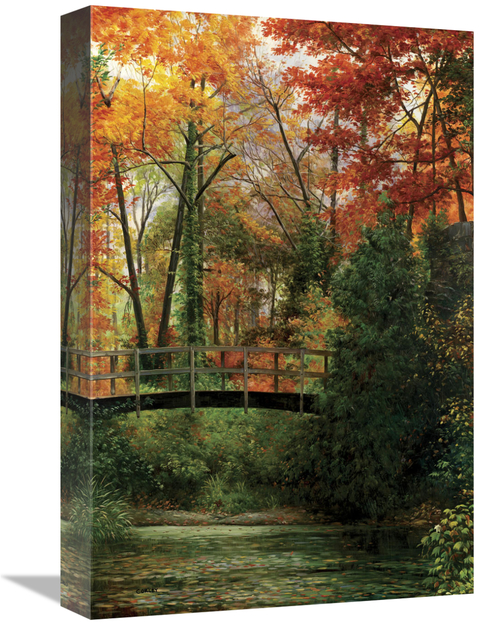 Global Gallery GCS-132424-1218-142 12 x 18 in. Giverny Bridge Art Prin