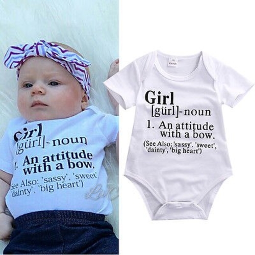 2016 New Short Sleeve Baby Girls Infant Clothes