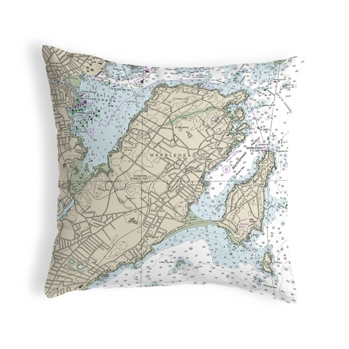 Betsy Drake NC13275MH 18 x 18 in. Marblehead, MA Nautical Map Nonc