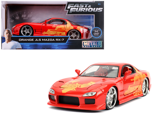 Orange Julius\' Mazda RX-7 \Fast & Furious\" Movie 1/24 Diecast Model