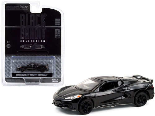 2020 Chevrolet Corvette C8 Stingray \Black Bandit\" Series 24 1/64