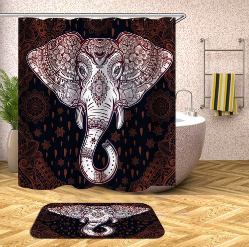 Gorgeous Indian Elephant Shower Curtain