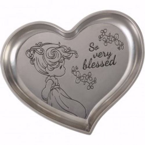 Precious Moments 190024 So Very Blessed Heart Shaped Trinket Tray - 3.