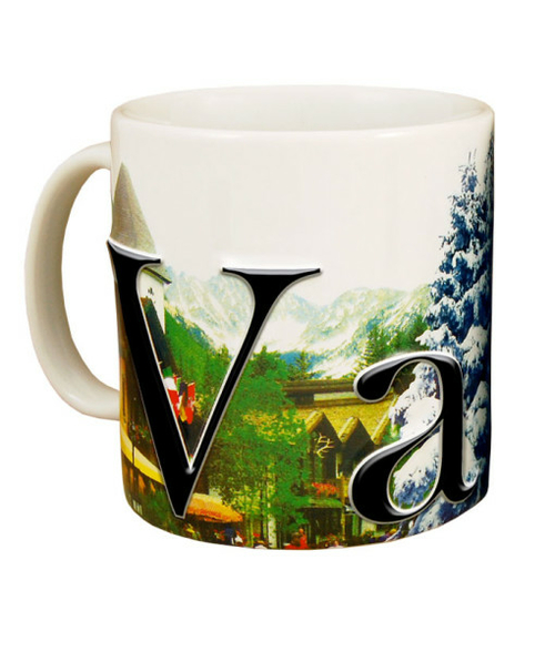 Americaware SMVAI01 Vail 18 oz Full Color Relief Mug