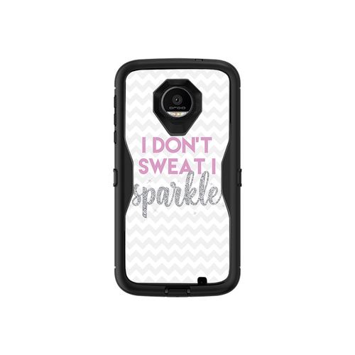 MightySkins MOZDED-I Dont Sweat I Sparkle Skin for Otterbox Moto Z For