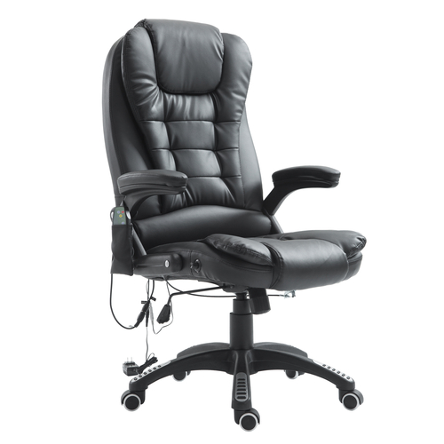 HOMCOM Luxury Heated Massage Executive Office Chair High Back Swivel