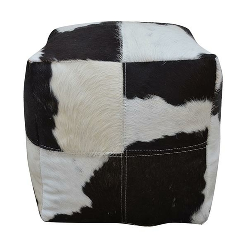 Cowhide Cube Ottoman