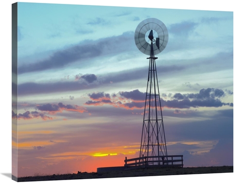 Global Gallery GCS-397032-2835-142 28 x 35 in. Windmill Producing Elec