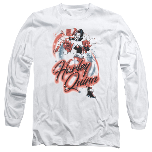 Trevco BM2848-AL-2 Batman & Harley Airbrush Adult Cotton Long Sleeve 1