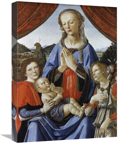 22 in. Madonna & Child with Saints Art Print - Andrea Del Verrocchio