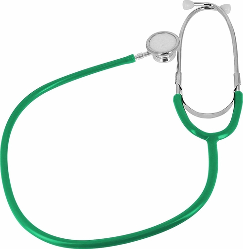 Dukal Dual Head Stethoscopes. Case of 10 Green Stethoscopes for