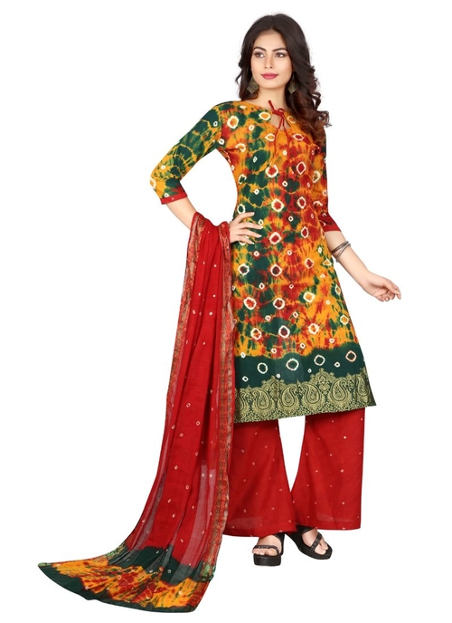 Generic Women's Cotton Salwar Material (Multi,