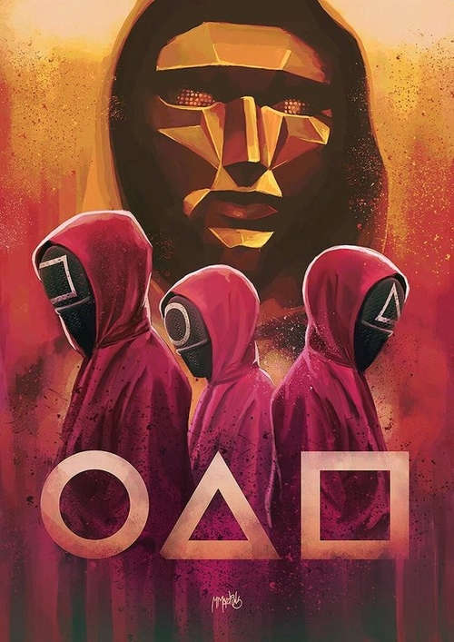 EverToys Diamond Painting - 30 x 40 cm - Squid Game