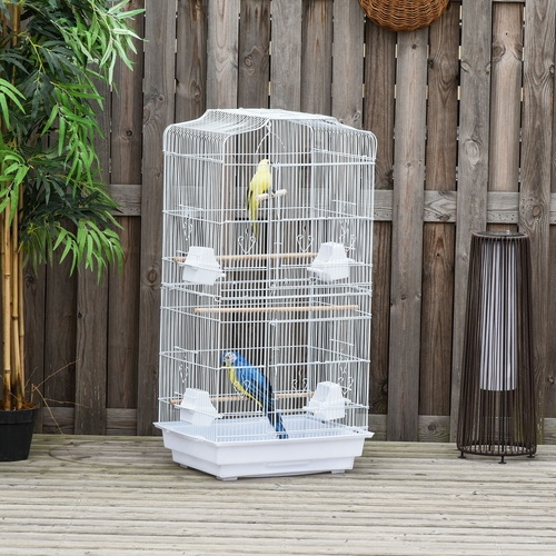 PawHut 36" Bird Cage Macaw Play House Cockatoo Parrot Finch Flight