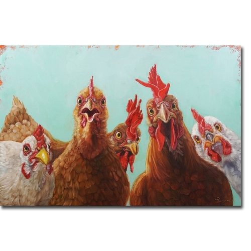 Artistic Home Gallery 1624866IG Chicken for Dinner by Lucia Heffernan 