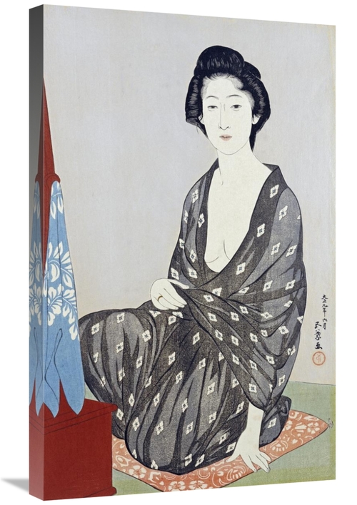 Global Gallery GCS-266421-30-142 30 in. A Beauty in a Black Kimono Art