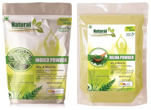 Natural Henna Powder and Natural Indigo Leaves Powder by Natural