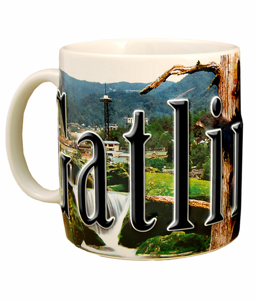 Americaware SMGAT01 Gatlinburg 18 oz Full Color Relief Mug