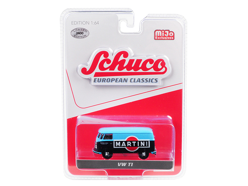 Volkswagen T1 Panel Van \Martini Racing\" Blue \"European Classics\"