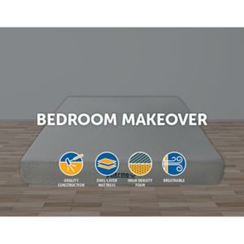 King 25cm Gel Memory Foam Mattress Dual-Layered - CertiPUR-US