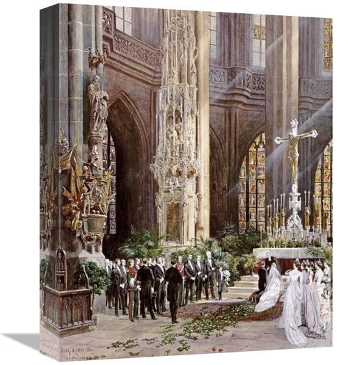 Global Gallery GCS-268465-16-142 16 in. A Wedding, Jacobi Church &