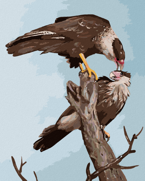 Zuty - Paint by Numbers - VULTURE IN A TREE (D. RUSTY RUST), 40x50 cm