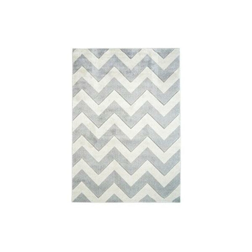 Picasso Chevron Grey White Home Rug