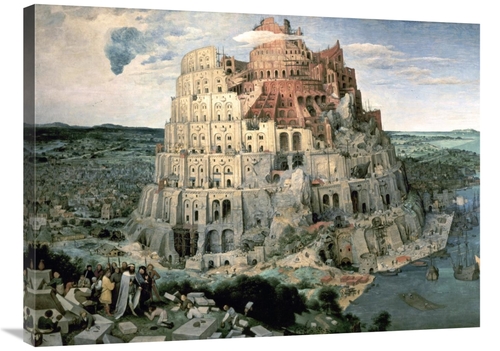 Global Gallery GCS-276922-36-142 36 in. Tower of Babel Art Print - Pie