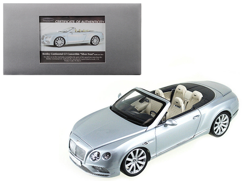 2016 Bentley Continental GT Convertible LHD Silver Frost 1/18 Diecast