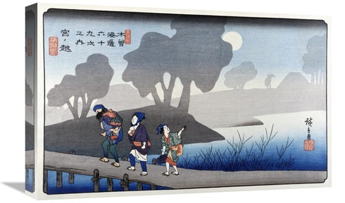 Global Gallery GCS-277987-22-142 22 in. 69 Stations of Kisokaido - Sta