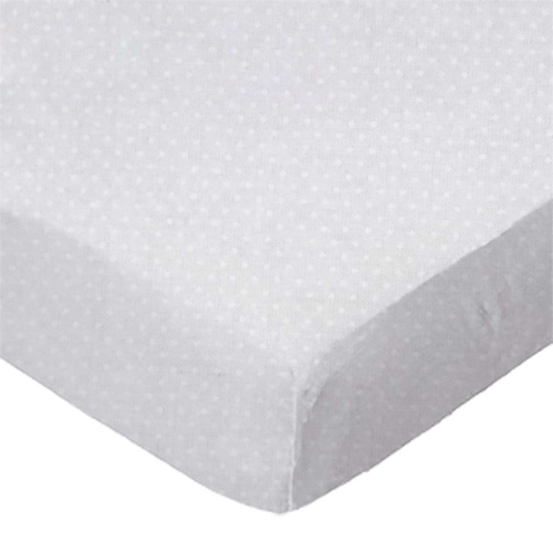 SheetWorld Fitted Moses Basket Sheet - 100% Cotton Woven - White On