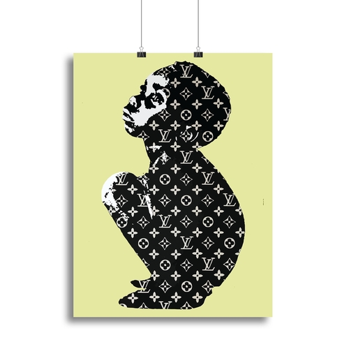 Banksy Louis Vuitton Kid Yellow Canvas Print or Poster