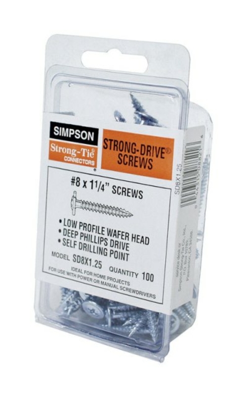 Simpson Strong-Tie SD8X1.25-R 0.16 x 1.25 in. Connector Screw