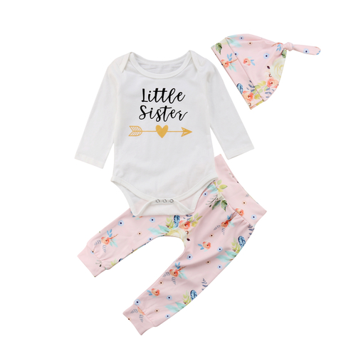 Baby Girl Little Big Sister Match Clothes