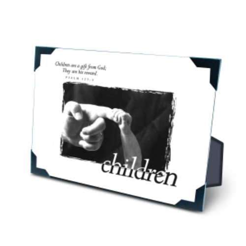 Lighthouse Christian Products 165318 Children Framed Print - Black & W