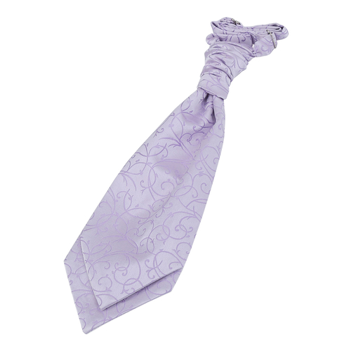 Swirl Pre-Tied Ruche Cravat - Boys - Lilac