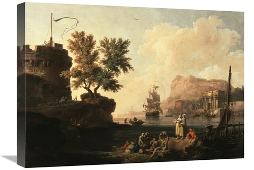 Global Gallery GCS-460005-1824-142 18 x 24 in. Mediterranean Harbor Sc