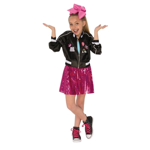 Rubies 270275 JoJo Siwa Girls Jacket, Black - Medium