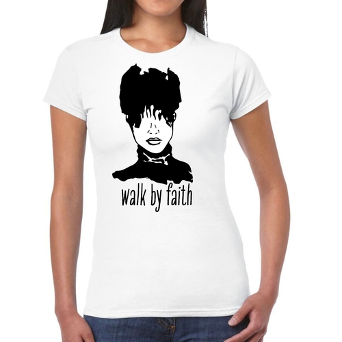 Womens Graphic T-shirt Say it Soul - Walk by Faith
