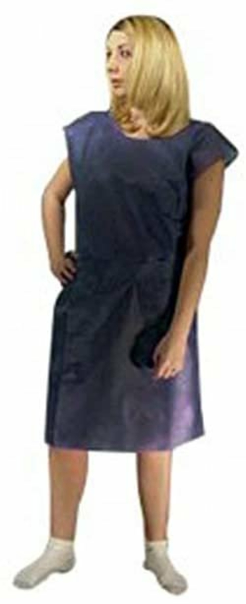 Industrial Single Use Gowns. Pack of 50 Adult Disposable Gowns. Purple