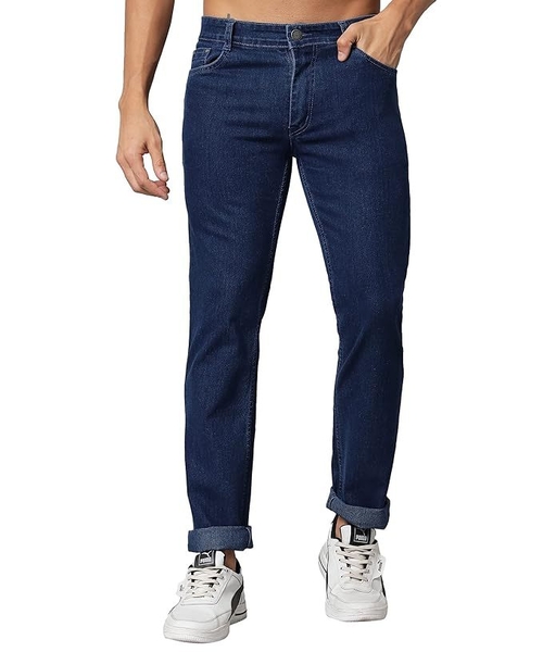 Men's Clean Look Regular Fit Jeans  (Size-L) (Color-BLUE)