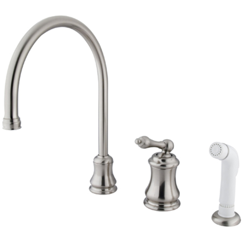 Kingston Brass KS3818AL Single Handle Widespread Kitchen Faucet with N