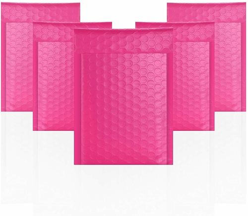 Pack of 25 Pink Bubble Mailers 4 x 7 Poly Padded Cushion Envelopes 4x7